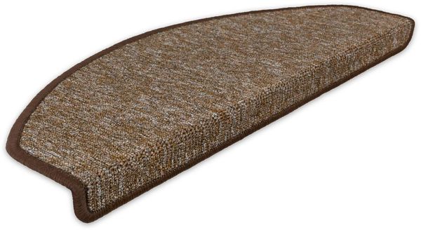 Metzker® Stufenmatte Stufenmatten Rambo New Halbrund Einzeln und SparSet´s, halbrund, Höhe: 5 mm, 15 Stück im Set - Braun