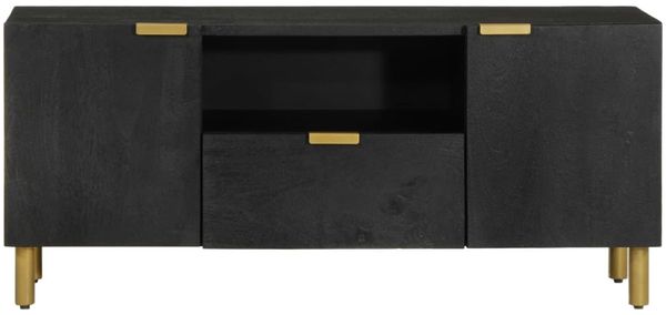 vidaXL TV-Schrank Schwarz 105x33x46 cm Holzwerkstoff 4017662 Bild 3
