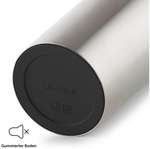 Blumtal Isolierflasche Thermobecher Classic aus Edelstahl - auslaufsicher Becher to go, hält 4h heiß/ 8h kalt, 360° Trinköffnung, Easy Quick-Press-Verschluss