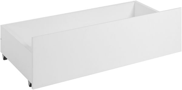 Bettschubkasten >Inwood< (2er-Set) mit Rollen, in Weiß - 99,5x28,5x46,5cm (BxHxT)