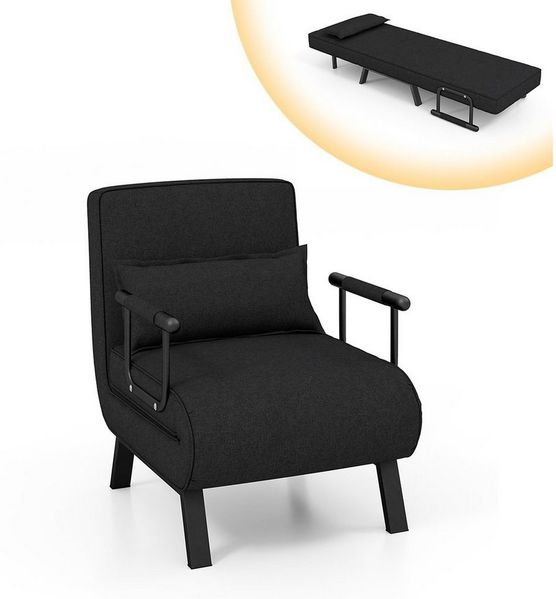 COSTWAY Schlafsofa, 4 in 1,klappbar,mit verstellbarer Rückenlehne,150 kg