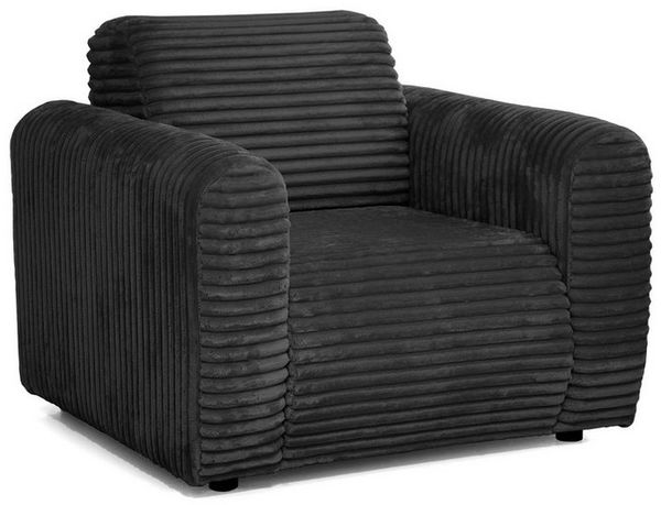 Beautysofa Sessel Puerto – Komfortabler Sitzplatz im modernen Design (komfortabel Rückenlehne und Armlehnen, In vielen Farben zur Auswahl), Stoff Cord