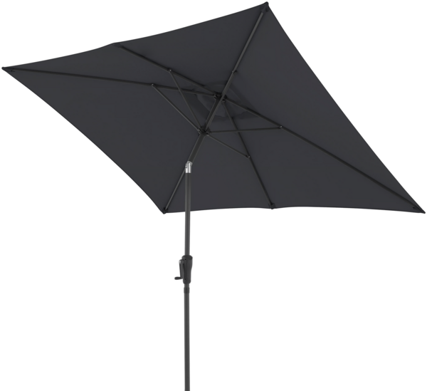 Doppler Sonnenschirm / Mittelstockschirm "LIFE 250 x 200 Lift", anthrazit, 250 x 200 cm