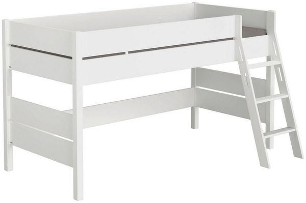 PAIDI Spielbett TIAGO in verschiedenen Größen und Farben, mit Leiter (Höhe 120 / 160 cm, 120 kg Tragkraft, 5 Jahre Garantie), Rausfallschutz, geprüfte Sicherheit, umbaubares Bett mit Massivholz