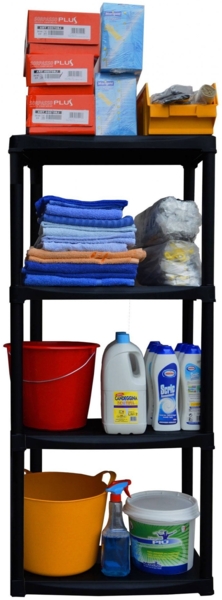 Dmora Akay Outdoor-Garderobe, Outdoor-Regal, Mehrzweck-Balkongarderobe, Outdoor-Schrank, 100 % Made in Italy, Anthrazit, 60 x 30 x 133 cm Bild 4