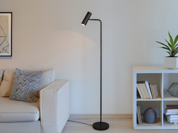 Trio Leuchten 'Marley' Stehleuchte, Metall schwarz, Höhe: 151 cm