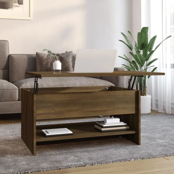 vidaXL Couchtisch Braun Eichen-Optik 80x50x40 cm Holzwerkstoff 819298