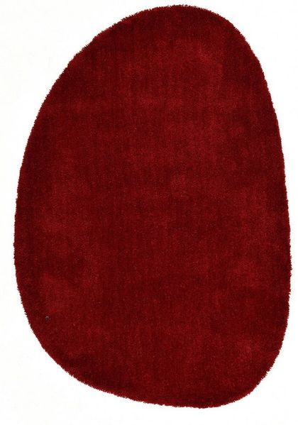 TOM TAILOR HOME Hochflor-Teppich Shaggy Teppich Cozy, oval, Höhe: 25 mm, Uni Farben, auch in Pastell Farben, weich & kuschelig, organische Form