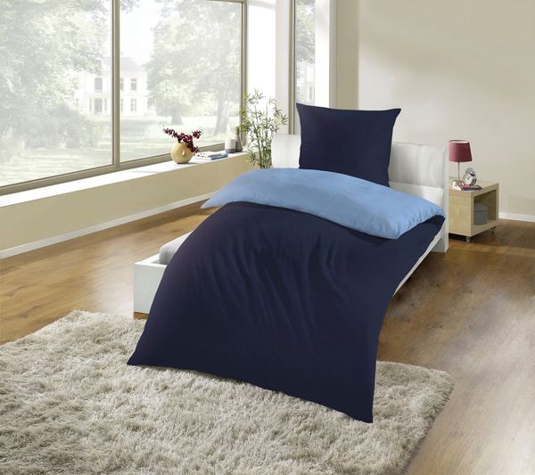 KiNZLER Wendebettwäsche Mikrofaser "Cashmere Touch", Microfaser-Flanell, Polyester, 2 teilig, Unifarben, besonders weich
