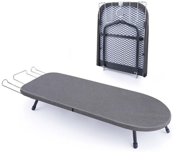 XERSEK Tischbügelbrett Stahl Tisch Klein Bügeltisch 81x31cm Mini Klappbares Bügelbrett, Faltbar Bügelbretter für Dampfbügelstation