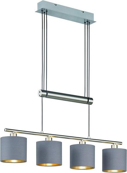 lightling Pendelleuchte Marita, höhenverstellbar, ohne Leuchtmittel, moderne Pendellampe, taupe