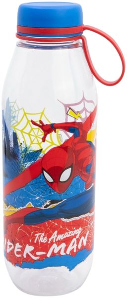 Spider Man Adventure Bottle 650 ml aus Ecozen mit Deckel und Silikongriff