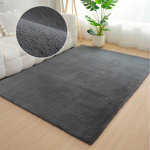 Bruno Banani Fellteppich Rabbit 2, Kunstfell Teppich, Modern, rechteckig, Höhe: 25 mm, Kaninchenfell-Haptik, sehr weich, Wohnzimmer, Schlafzimmer, Esszimmer