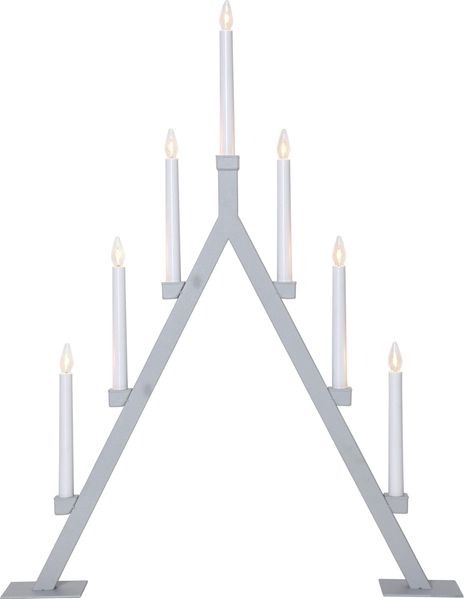 Kerzenleuchter Oliver 7-flammig Metall grau H 75cm B 60cm