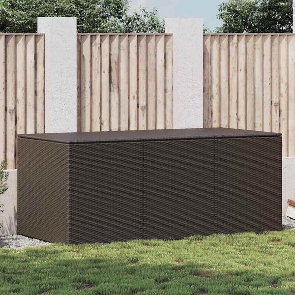 vidaXL Gartenbox Poly Rattan 180x90x70 cm Braun 46478
