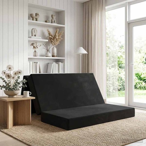 vidaXL Klappsofa Bett 140 x 67 x 45 cm Schwarz 900231