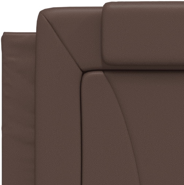 vidaXL Bett "Viana" mit Matratze Braun 90x200 cm Kunstleder 3208770 Bild 6