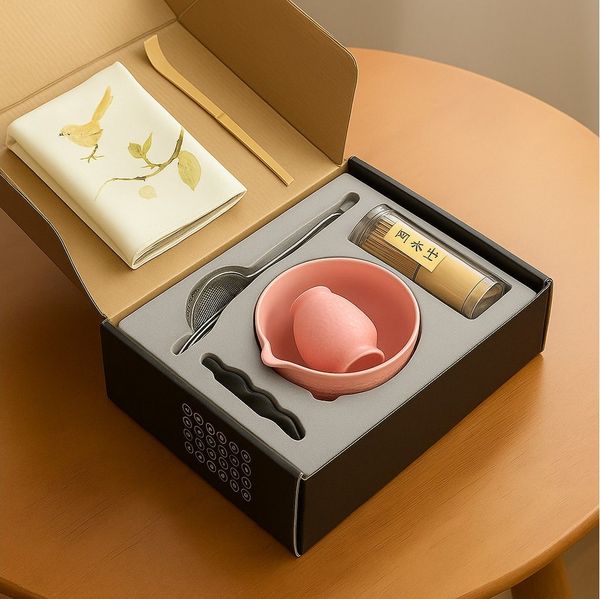 Roxlin Teeservice Roxlin Matcha Set (7-teilig) Keramik, Bambus-Besen, Schale & Zubehör