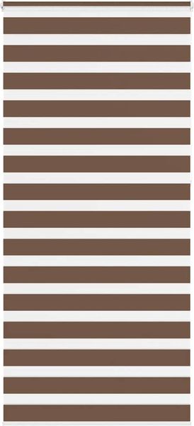 vidaXL Doppelrollo Braun 115x230 cm Stoffbreite 110,9 cm Polyester 4014394