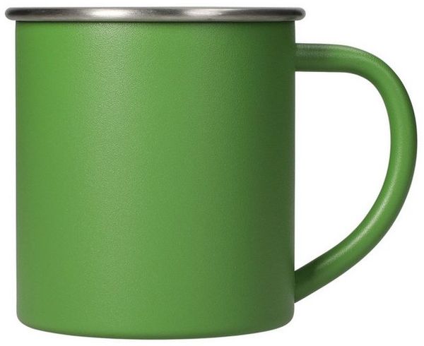 elasto Becher ADVENTURA Outdoor Trinkbecher aus Edelstahl 340ml BPA-frei, Kaffeebecher, Teetasse, camping Zubehör, Becher mit Henkel, robust