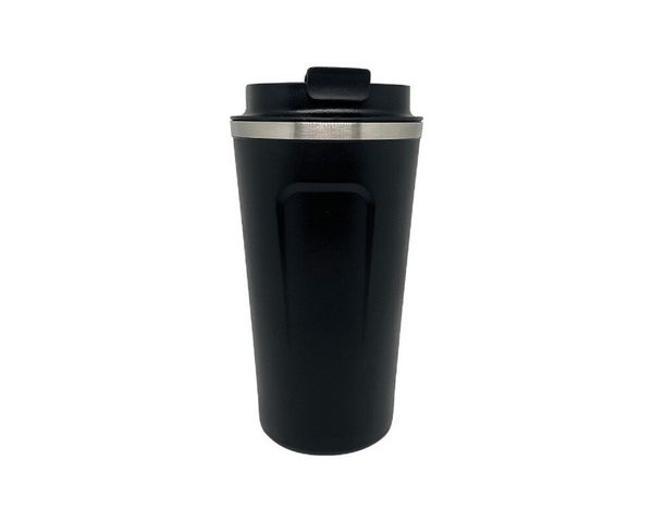 MICHELINO Edelstahl Kaffeebecher 380ml Serie Marie Schwarz