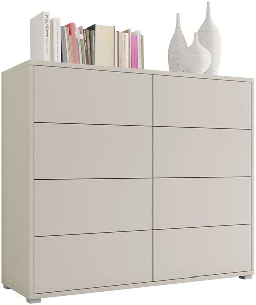 Kommode Gesita K8SZ, Holz, Cashmere, 120 x 93 x 41 cm
