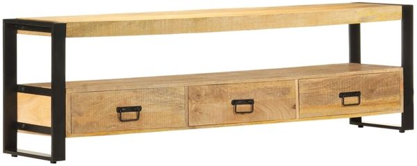 vidaXL TV-Schrank 150 x 30 x 45 cm Massivholz Mango 247906