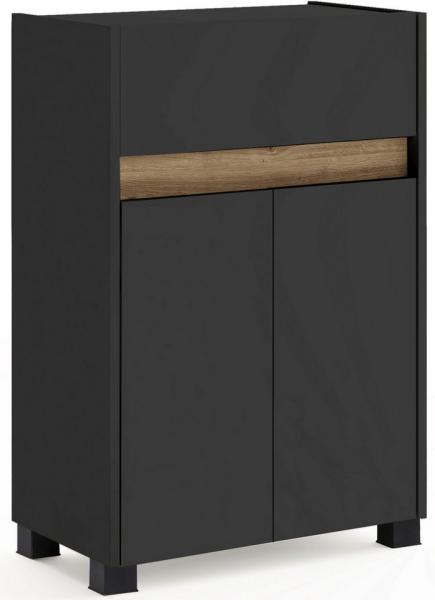 Schildmeyer Midischrank, Holzwerkstoff, anthrazit, 56,9 x 33 x 84,8 cm