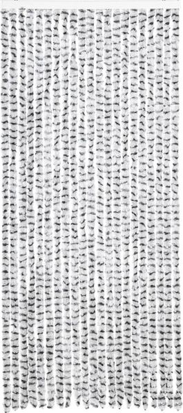 vidaXL Fliegenvorhang Hellgrau und Dunkelgrau 90x200 cm Chenille 377396 Bild 3