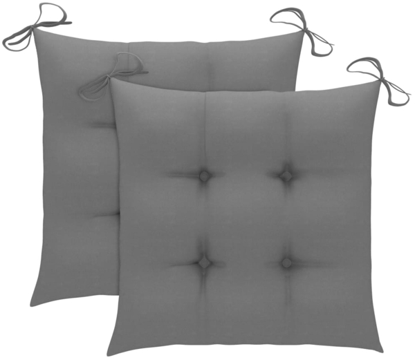 vidaXL Gartenstühle mit Kissen 2 Stk. Massivholz Akazie und Stahl 3061504 Bild 9