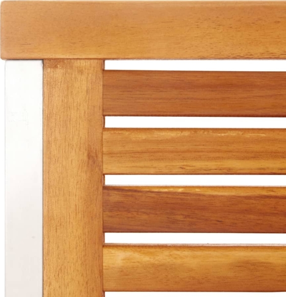 vidaXL Gartenstühle mit Kissen 2 Stk. Massivholz Akazie und Stahl 3061504 Bild 7