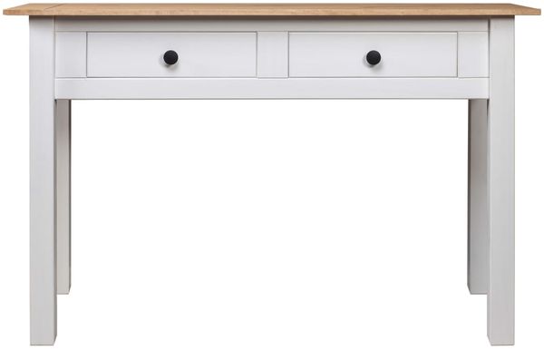 Konsolentisch, Beistelltisch, Konsole Weiß 110x40x72 cm Kiefernholz Panama
