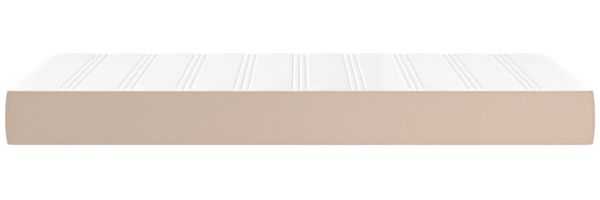 vidaXL Taschenfederkernmatratze Mittel Cappuccino 120x190x20 cm Kunstleder 4007153 Bild 4
