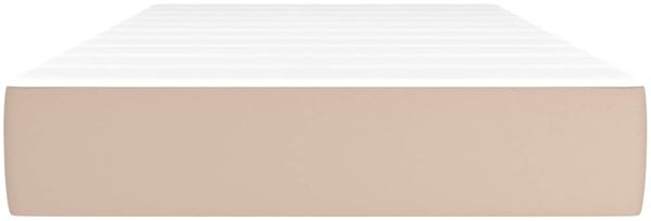 vidaXL Taschenfederkernmatratze Mittel Cappuccino 120x190x20 cm Kunstleder 4007153 Bild 3