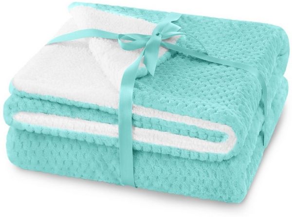 Wohndecke Kuscheldecke zarte Steppung Lammfelloptik, texpot