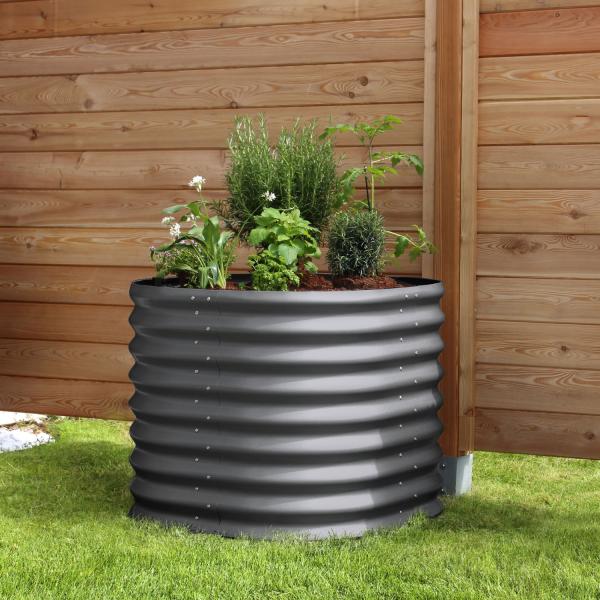 Vitavia Hochbeet "Terra 630", granit, 63 cm,Modell "Rund"