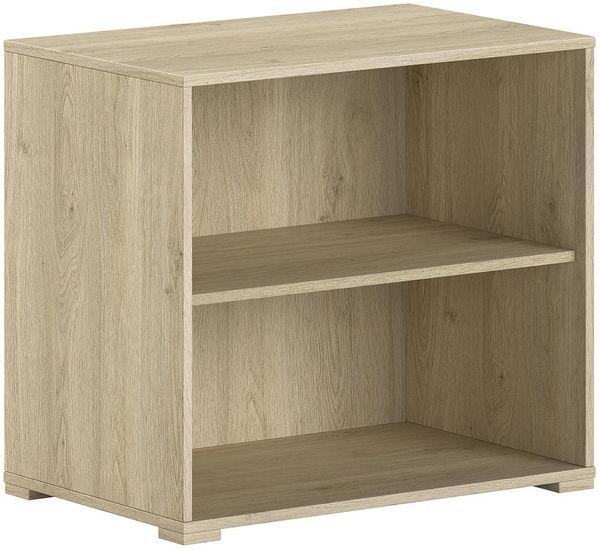 Regal Sam 67.7 x 61.5 x 43 cm Spanplatte Eiche Melamin Dekor Natur