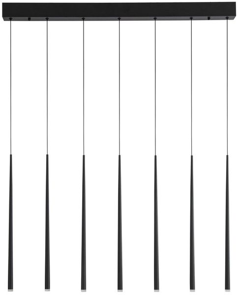 Nova Luce 9601007 GIONO LED Pendelleuchte 7-flammig 3000K Schwarz