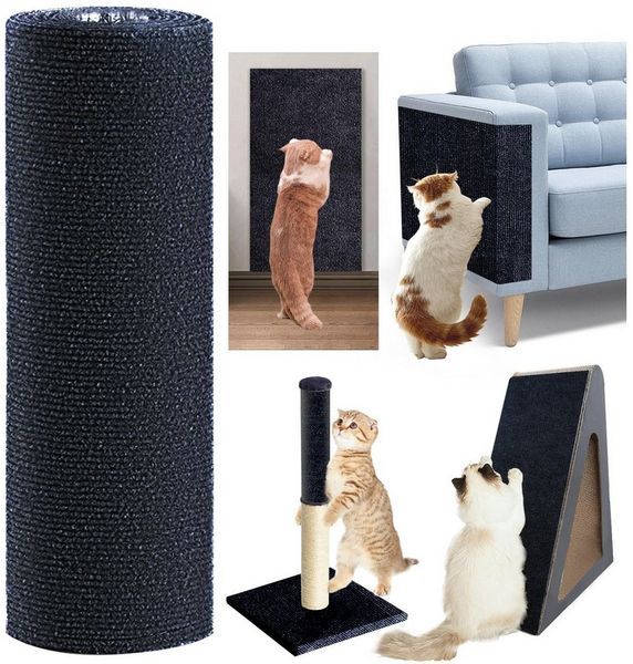 Agger Kratzmatte Katze Wand Kratzschutz Sofa Schutz Selbstklebende Kratzteppich, Kratzmatte Sofa Schutz DIY Krallen Katzen Teppich