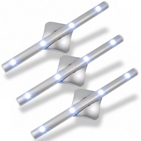 EAXUS LED Unterbauleuchte Schrankleuchte Batterie Klebe Lichtleiste - Stablicht, LED fest integriert, Unterbaulampe