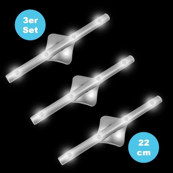 EAXUS LED Unterbauleuchte Schrankleuchte Batterie Klebe Lichtleiste - Stablicht, LED fest integriert, Unterbaulampe