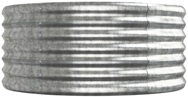 vidaXL Hochbeet Verzinkter Stahl 620x80x36 cm Silbern 318947 Bild 4