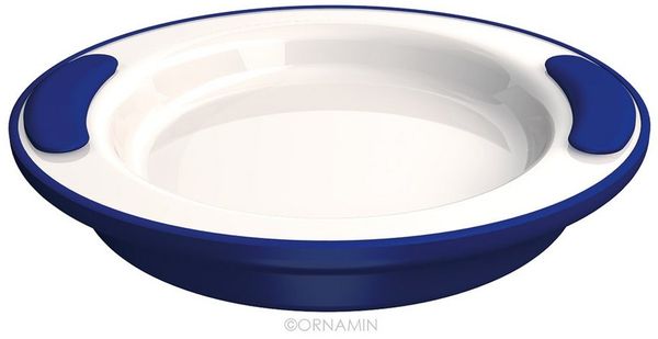 Ornamin Speiseteller ORNAMIN Thermoteller, (2 St), Esshilfe l Alltagshilfe l bruchstabil l Made in Germany