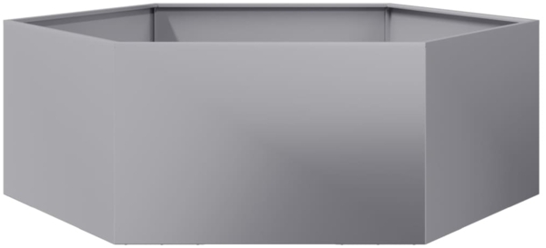 vidaXL Pflanzkübel Sechseckig 138x120x45 Verzinkter Stahl 851141