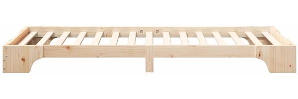 vidaXL Bettrahmen Braun 80 x 220 cm Massives Kiefernholz 872911 Bild 5