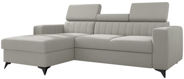 Ecksofa Kiarge (Farbe: Mono 244, Seite: Links LC+2R)