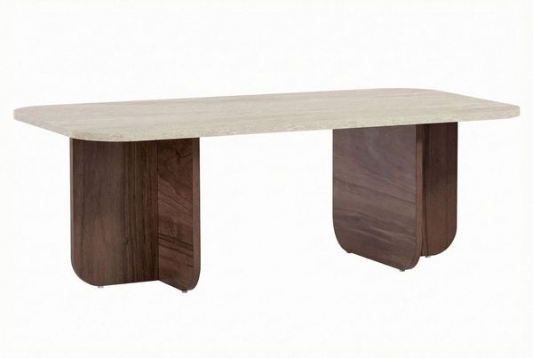 Skye Decor Couchtisch >>Akira<< (Packung, 1-St, 1 Rechteckige Couchtische), 5 Dekore zur Wahl, 120x60 cm Fläche,41,4 cm Höhe