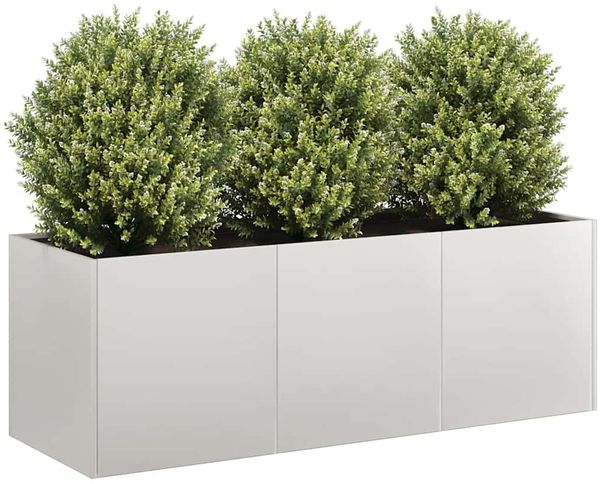 vidaXL Pflanzkübel 120x40x40 cm Edelstahl 860679