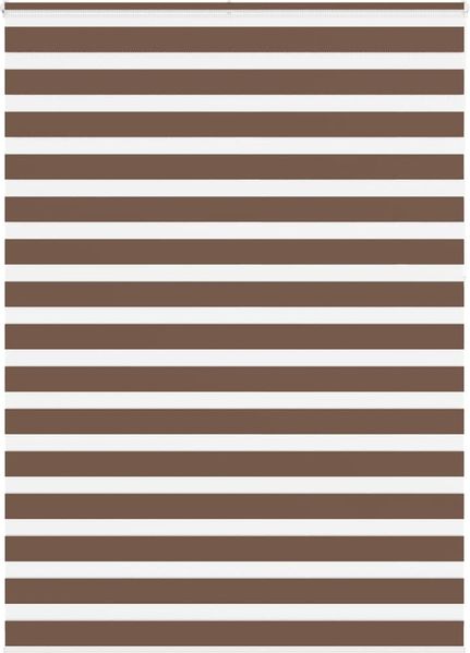 vidaXL Doppelrollo Braun 160x230 cm Stoffbreite 155,9 cm Polyester 4014403