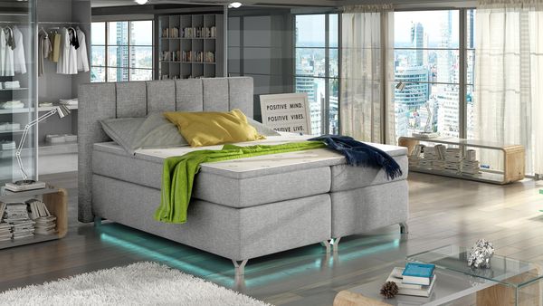 Wohnideebilder Basilio 140X200 Grau Boxspringbett BBO_06_1.4